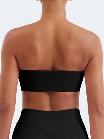 Yeoreo Bandeau Bandeau Sports Bra للتمرين السلس أنبوب أعلى صالة رياضية مبطنة in Kuwait