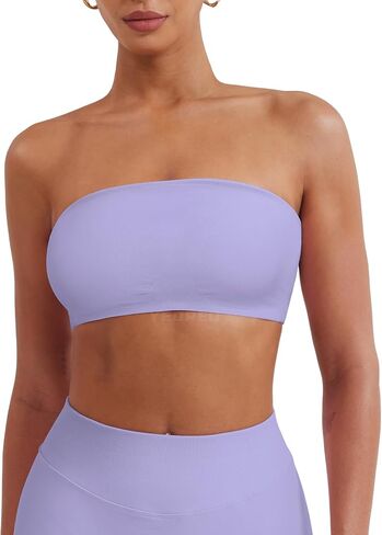 Yeoreo Bandeau Bandeau Sports Bra للتمرين السلس أنبوب أعلى صالة رياضية مبطنة in Kuwait