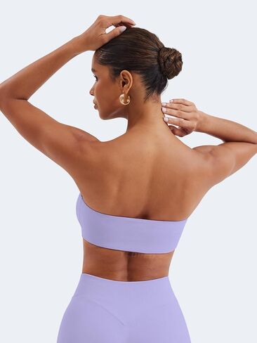 Yeoreo Bandeau Bandeau Sports Bra للتمرين السلس أنبوب أعلى صالة رياضية مبطنة in Kuwait