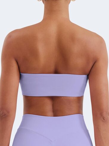 Yeoreo Bandeau Bandeau Sports Bra للتمرين السلس أنبوب أعلى صالة رياضية مبطنة in Kuwait