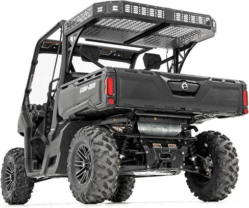 رف البضائع الخلفي من الريف الخام مع مصابيح LED لـ 17-22 Can-Am Defender-97024 in Saudi Arabia