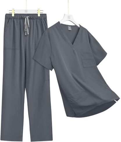 Multilcolors Beauty Work Clothes Hospital Nurse Uniforms Scrub Set Women Men Clinical Clothes Summer Nurse Uniform in Saudi Arabia