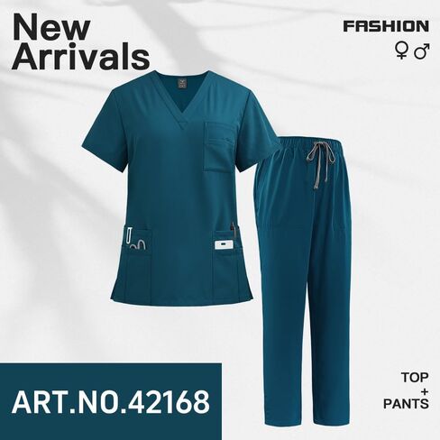 Multilcolors Beauty Work Clothes Hospital Nurse Uniforms Scrub Set Women Men Clinical Clothes Summer Nurse Uniform in Saudi Arabia