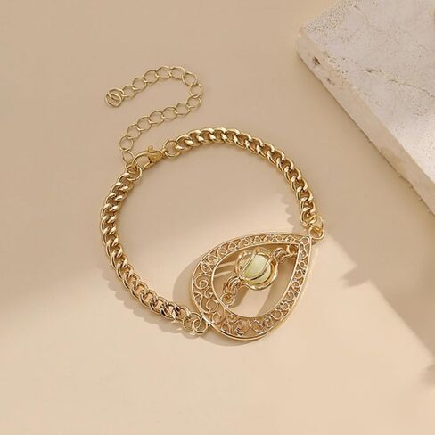 EEQQBZ توهج في أساور شكل دمعة الفضة الداكنة ، سحر المجوهرات المتوهجة الخيالية in Kuwait