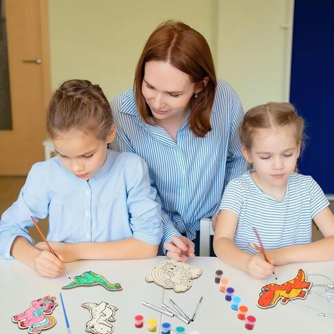 24 مجموعة مكسيكية الرياح الدقات الحرف للأطفال DIY الخشبية CINCO DE MAYO WINDCHIMES KITS MECICKAN CONENTING RIND CHIME THE FOR CINCO de Mayo Home Party Gifts Supplies Supplies in Kuwait