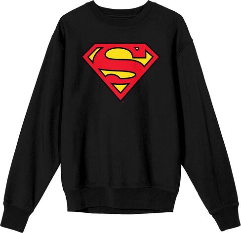 BioWorld Superman Logo Adult Crew Neck Long Sweeve Sweatshirt in Kuwait