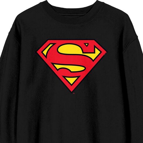 BioWorld Superman Logo Adult Crew Neck Long Sweeve Sweatshirt in Kuwait