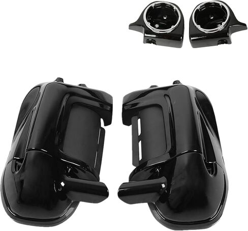 Green-L Lower Vented Fairings with Speaker Pods & Engine Guard Highway Crash Bar Fit for Harley Touring Road King Street Glide Electra Glide Ultra 2009-2013 Models in Saudi Arabia