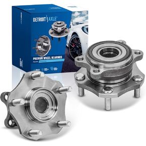 Detroit Axle-مراكز تحمل العجلات الأمامية لعام 2014-2023 نيسان روغ ، 2017-2018 Qashqai ، 2017-2022 Rogue Sport ، 2 محمل العجلات واستبدال مجموعة المحاور in Kuwait