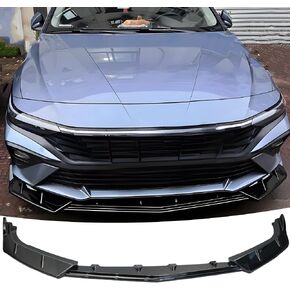 مفسد شفة الوفير الأمامي من أجل Hyundai Elantra SE/SEL/Limited/Hybrid 2024 2025 2026 Gloss Black 3PCS Accessories Air Chin Body Kit in Kuwait