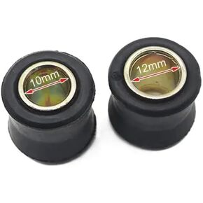 8 Pieces Motorcycle Scooter Rear Shock Absorber Rubber Cushions 10mm 12mm Compatible Bushing Sleeves(4x10mm and 4x12mm) in Saudi Arabia