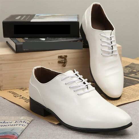 Dress Shoes for Men Men's Patent Leather Dress Shoes Extra Large Soft Split Leather Business Footwear in Kuwait