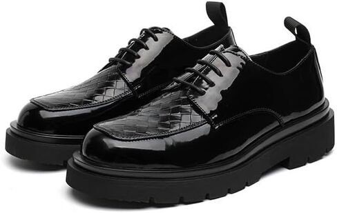 Dress Shoes for Men Men's Patent Leather Formal Shoes Casual Business Party Footwear in Saudi Arabia