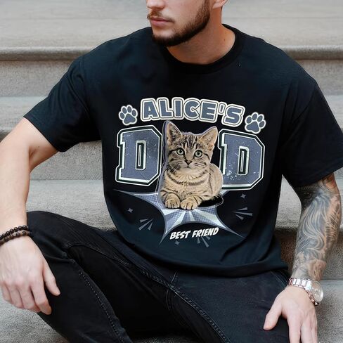 JIX & JOKY Custom Your Own Bootleg Rap Shirts with Dog Faces Custom Pet Shirt for Men Graphic Tshirt Gift Idea for Pet Lovers in Saudi Arabia