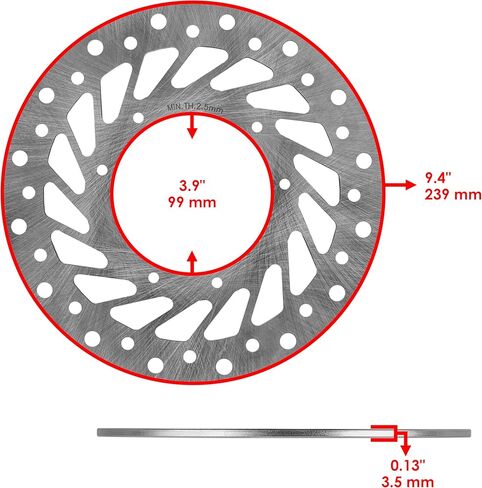 دوار قرص الفرامل الأمامي Caltric مع PAD متوافق مع Honda CRF450R 2002 2003 2004 2005 2006 2007 in Saudi Arabia