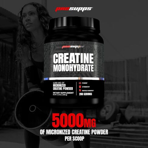 PROSUPPS Creatine 300, 100% Pharmaceutical Grade Micronized 5,000mg Creatine Monohydrate, 60 Servings in Kuwait