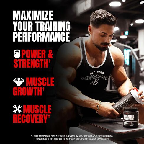 PROSUPPS Creatine 300, 100% Pharmaceutical Grade Micronized 5,000mg Creatine Monohydrate, 60 Servings in Kuwait