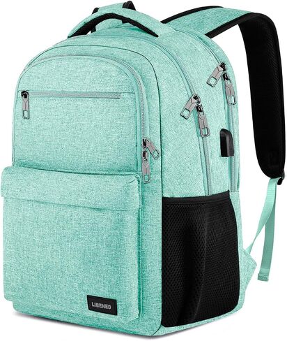 Backpack for Men, School Backpack for Teen Boys,15.6 inch Laptop Back Pack for High School and College Students with USB Charging Port, Computer Bookbag, Black in Kuwait