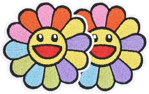 2pcs Iron on Patches for Clothing – Oh Honey Theme Embroidered Iron on Patches for Clothes, Backpacks, Jeans, Shirt, Jacket, Dress, Hat, Bag, Custom Decoration in Kuwait