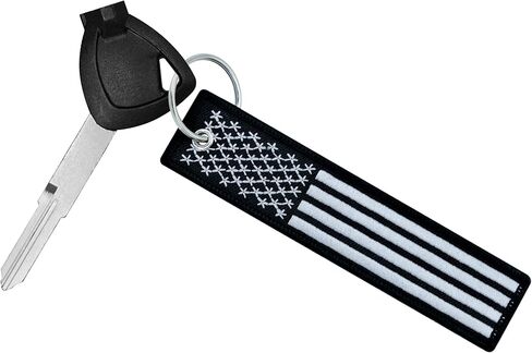 Premium Motorcycle Keychain - Durable Embroidered Flag Key Tag for Riders of Cars, ATV, Dirt Bikes & More in Saudi Arabia