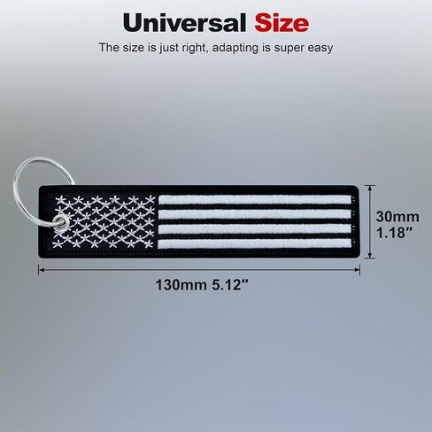 Premium Motorcycle Keychain - Durable Embroidered Flag Key Tag for Riders of Cars, ATV, Dirt Bikes & More in Saudi Arabia