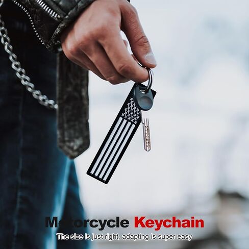 Premium Motorcycle Keychain - Durable Embroidered Flag Key Tag for Riders of Cars, ATV, Dirt Bikes & More in Saudi Arabia