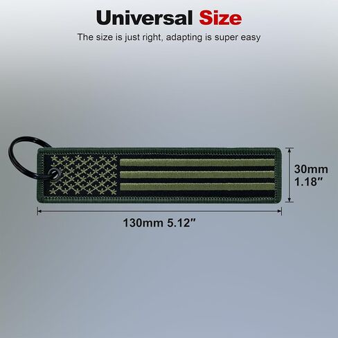 Premium Motorcycle Keychain - Durable Embroidered Flag Key Tag for Riders of Cars, ATV, Dirt Bikes & More in Saudi Arabia