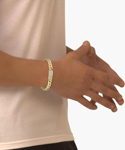 Lacoste District Chain Bracelet for Men - Stainless Steel Jewelry, Adjustable - Contemporary Classic Design, Accessory - Gift for Him in Saudi Arabia