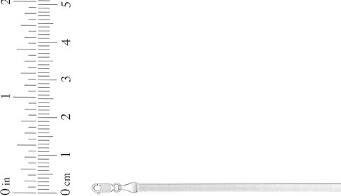 Floreo 14k White Gold 3mm or 4.5mm Solid Herringbone Chain Bracelet, 7 Inch in Kuwait