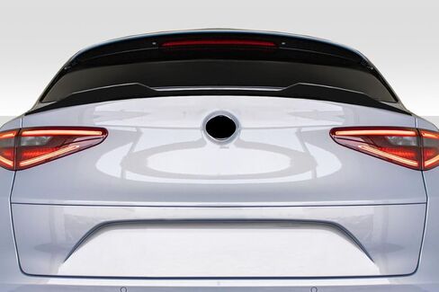Rear Window Middle Spoiler Tailgate Mid Wing Fit for Alfo Romeo Stelvio 2018-2024 Quadrifoglio/Sprint/Stdrd/Ti/Veloce/Sport Style Lip Exterior Accessories Gloss Black in Saudi Arabia