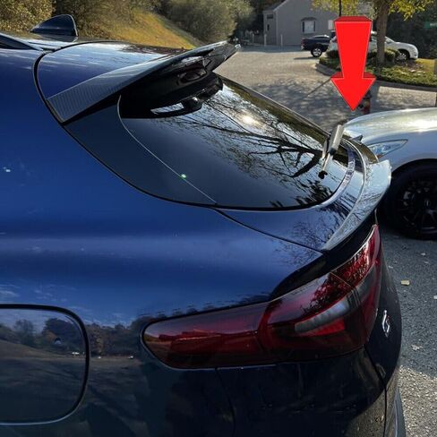Rear Window Middle Spoiler Tailgate Mid Wing Fit for Alfo Romeo Stelvio 2018-2024 Quadrifoglio/Sprint/Stdrd/Ti/Veloce/Sport Style Lip Exterior Accessories Gloss Black in Saudi Arabia