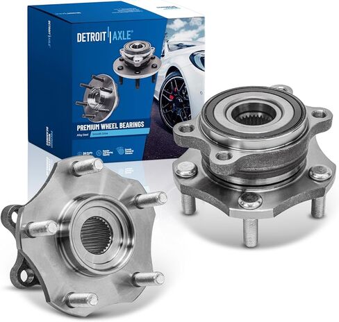 Detroit Axle-مراكز تحمل العجلات الأمامية لعام 2014-2023 نيسان روغ ، 2017-2018 Qashqai ، 2017-2022 Rogue Sport ، 2 محمل العجلات واستبدال مجموعة المحاور in Kuwait