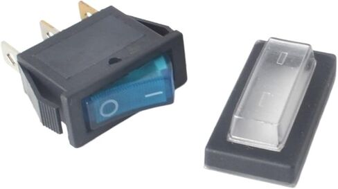 1pc KCD3 Rocker Switch ON-Off 2 Position 3 Pin Electrical Equipment with Light Power Switch 16A 250VAC/ 20A 125VAC(Black ON-Off-ON) in Saudi Arabia