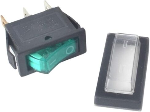 1pc KCD3 Rocker Switch ON-Off 2 Position 3 Pin Electrical Equipment with Light Power Switch 16A 250VAC/ 20A 125VAC(Black ON-Off-ON) in Saudi Arabia