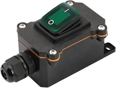 1/5/20pcs مفتاح موسيقى الروك المقاوم للماء مع LED 12V/24V/220V تقاطع في الهواء الطلق مفتاح طاقة طاقة الطاقة (RED 220V ، 5 PCS) in Saudi Arabia