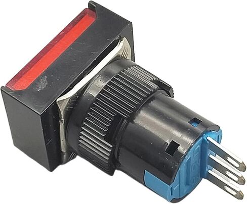 1Pcs 16mm Button Switch Self Lock/self Reset 5A/250VAC NO+NC LA16-11J(White,Self Lock) in Saudi Arabia