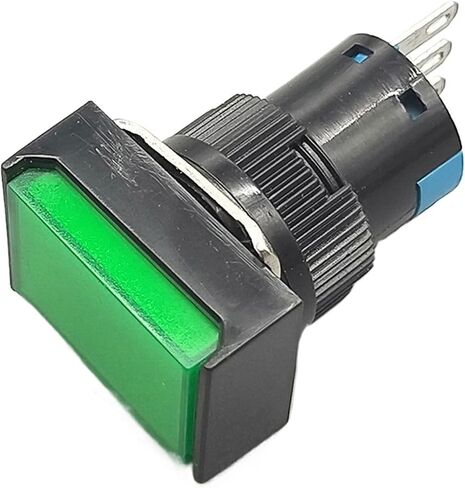 1Pcs 16mm Button Switch Self Lock/self Reset 5A/250VAC NO+NC LA16-11J(White,Self Lock) in Saudi Arabia