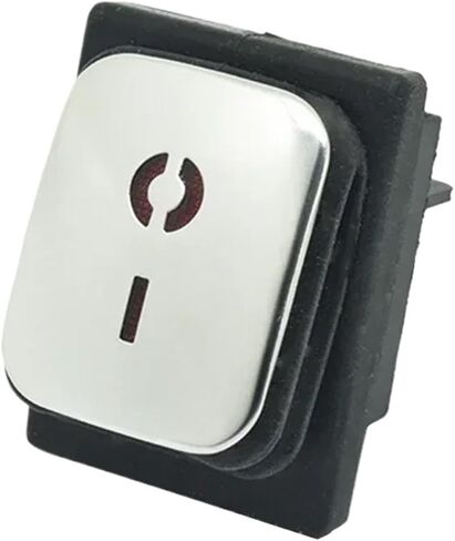 16A 250VAC Heavy Duty KCD4-201 Waterproof Rocker Switch Latching ON Off 12V 220V Red Green Blue Yellow Light(Red Light,ON-Off_12V) in Saudi Arabia