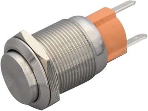 15A/250VAC 16MM 19MM 2PIN DELON HOLE PUND BUND BUNDING BOUND POWER FLAT HAVE HEAD LOCKING/RESET SELDERING IP67 (High Head ، 19mm_momentary) in Saudi Arabia