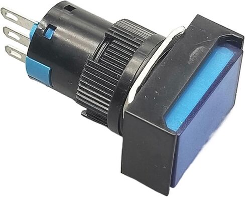 1Pcs 16mm Button Switch Self Lock/self Reset 5A/250VAC NO+NC LA16-11J(White,Self Lock) in Saudi Arabia