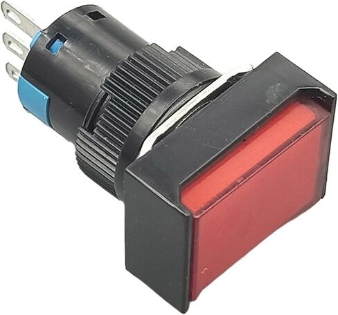 1Pcs 16mm Button Switch Self Lock/self Reset 5A/250VAC NO+NC LA16-11J(White,Self Lock) in Saudi Arabia