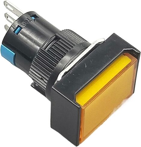 1Pcs 16mm Button Switch Self Lock/self Reset 5A/250VAC NO+NC LA16-11J(White,Self Lock) in Saudi Arabia
