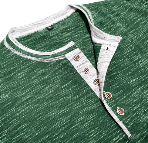 Men’s Henley Shirts Short Sleeve Athletic Button Basic Tee Shirts Summer Lightweight T Shirts in Saudi Arabia