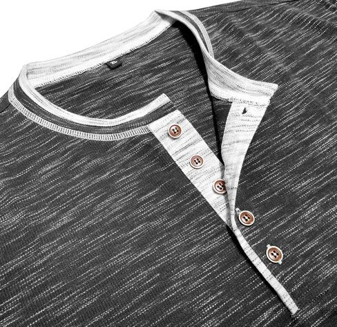Men’s Henley Shirts Short Sleeve Athletic Button Basic Tee Shirts Summer Lightweight T Shirts in Saudi Arabia