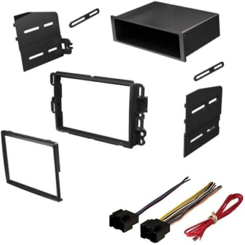 Single Din Dash Kit Stereo تثبيت مجموعة الأسلاك WIRE THE FOR SUZUKI لزحل ل PONTIAC لـ GMC لـ CHEVY لـ BUICK 70-2104 GM1598AB GWH-406 GM2500B 95-3305 GM2500 99-3305 GM17B5 BM17B5 in Saudi Arabia