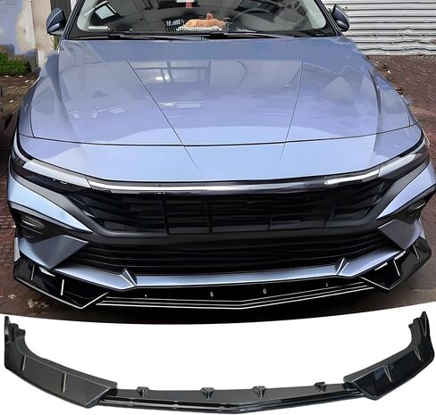 Front Bumper Lip Splitter Spoiler Fit for Hyundai Elantra SE/SEL/Limited/Hybrid 2024 2025 2026 Gloss Black 3pcs Accessories Air Chin Body Kit in Saudi Arabia