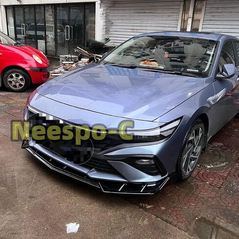 Front Bumper Lip Splitter Spoiler Fit for Hyundai Elantra SE/SEL/Limited/Hybrid 2024 2025 2026 Gloss Black 3pcs Accessories Air Chin Body Kit in Saudi Arabia