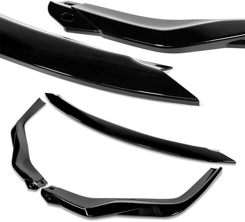 Front Bumper Spoiler Lip 3pc fit for Compatible with 2015-2018 Lexus RC300 RC350 AG-Style Front Bumper Spoiler Lip 3pc (Painted Black) in Saudi Arabia
