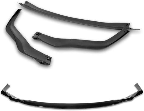 Front Bumper Spoiler Lip 3pc fit for Compatible with 2015-2018 Lexus RC300 RC350 AG-Style Front Bumper Spoiler Lip 3pc (Painted Black) in Saudi Arabia