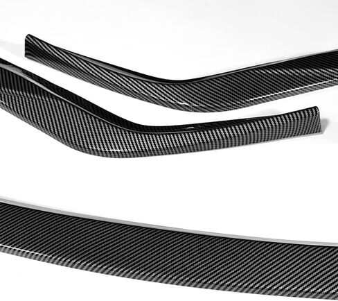 Front Bumper Spoiler Lip 3pc fit for Compatible with 2015-2018 Lexus RC300 RC350 AG-Style Front Bumper Spoiler Lip 3pc (Painted Black) in Saudi Arabia
